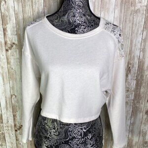 Women's Hollister Lace Back Cropped Top size Small